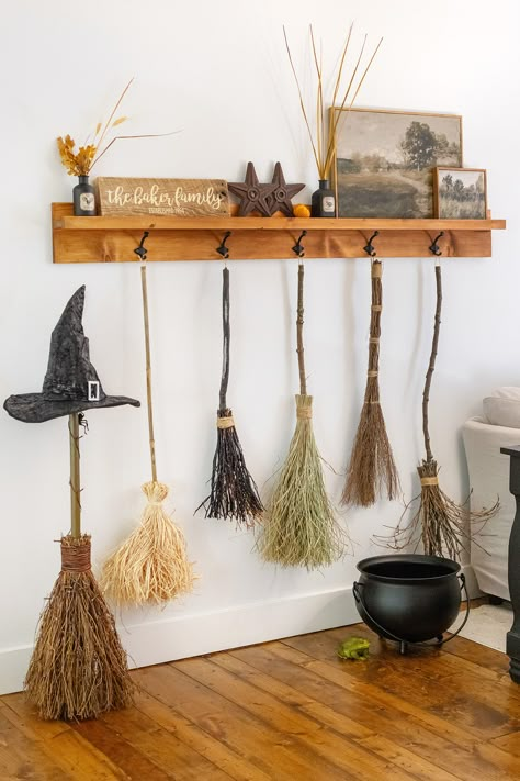 DIY witch brooms