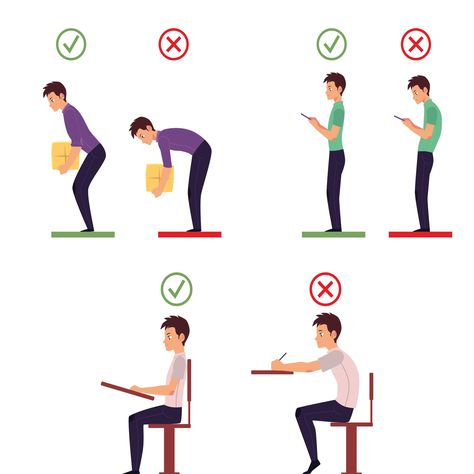 Squat Technique, Standing Posture, Bad Headache, Activities Of Daily Living, Healthy Sleep Habits, Spine Health, Bad Posture, Leg Pain, Poor Posture