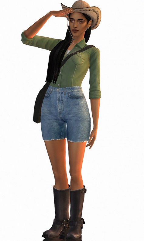 Ts4 Country Cc, Sims 4 Cc Cowgirl Clothes, Western Sims 4 Cc, Sims 4 Cowboy Cc, Sims 4 Cowgirl Cc, Neighborhood Stories, Country Hat, Country Hats, Cowgirl Look