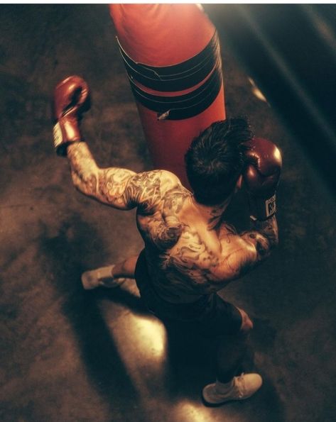 Boxing, A Man, Tattoos