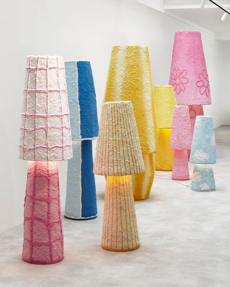 The Best Lighting for Small Spaces, According to 7 Designers Colorful Art Installations, Lamps Interior Design, Lamps Interior, Miami Girls, Lamp Inspiration, Paper Pulp, Light Sculpture, Design Del Prodotto, Diy Lamp