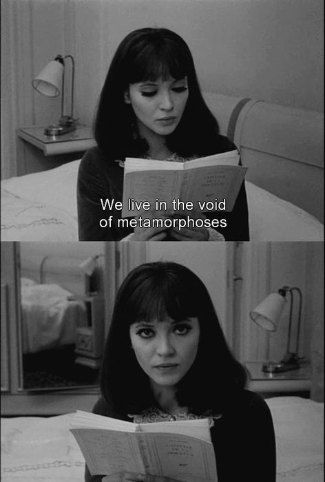 "vivimos en el vacío de la metamorfosis"  Anna Karina in Alphaville (1965) by Jean-Luc Godard Cinema Quotes, Francois Truffaut, French Film, French New Wave, Anna Karina, Film Pictures, Jean Luc Godard, Septième Art, I Love Cinema