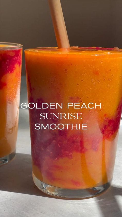 Sunrise Smoothie, Raspberry Juice, Smoothies Vegan, Drink Recipes Nonalcoholic, Smoothie Drink Recipes, Refreshing Drinks Recipes, Healthy Drinks Recipes, Fruit Smoothie Recipes, Healthy Juices