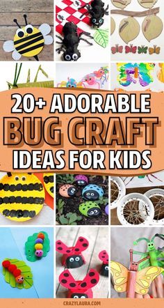 Bugs And Insects Preschool Activities, Bug Craft Ideas, Bug Activities Preschool, Insects Preschool Activities, Insect Activities Preschool, Insect Crafts Preschool, Bug Crafts For Toddlers, Kids Project Ideas, Bug Crafts For Kids