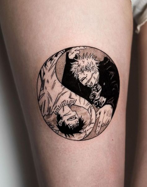 Juju Kaisen Tattoo Ideas, Small Anime Tattoos Ideas Jujutsu Kaisen, Jujitsu Kaisen Tattoos, Anime Wrist Tattoo, Anime Tattoo Jujutsu Kaisen, Jujitsu Kaisen Tattoo Designs, Anime Patchwork Tattoo, Anime Neck Tattoo, Toji Tattoo