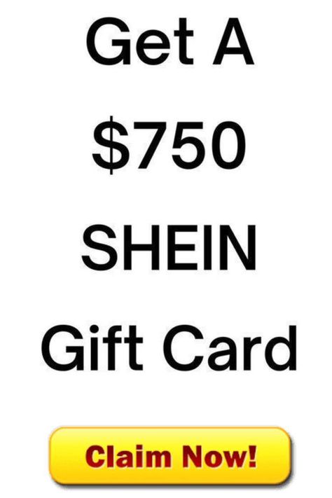 (click here). Free Shein Gift Card Code, Shein Gift Card Code, Free Shein, 750 Shein Gift Card, Free Gift Cards Online, Shein Gift Card, Pch Sweepstakes, Affordable Home Decor, Gift Card Giveaway