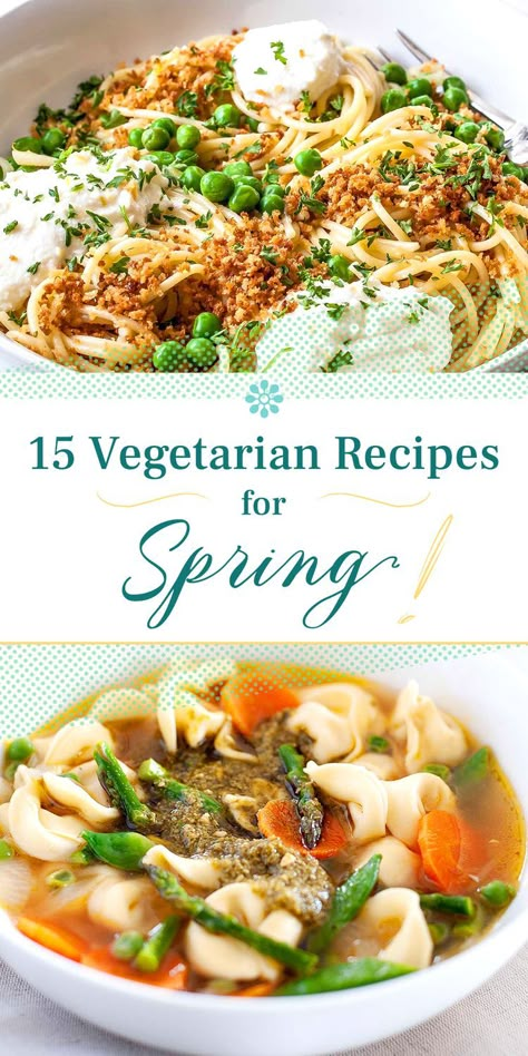 Vegetarian Recipes Easter, Vegetarian Dinner Spring, Spring Plant Based Meals, Easter Vegetable Recipes, Spring Veggie Recipes, Spring Dinner Ideas Vegetarian, Easter Vegetarian Dishes, Summer Recipes Dinner Vegetarian, Fresh Spring Recipes