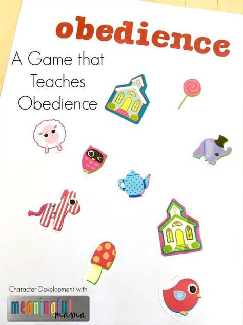 The Obedience Game - Character Development Series Teaching Obedience, Character Lessons, Mind Reading Tricks, Kids Church Lessons, Sunday School Games, Building Character, Church Games, Sunday School Classroom, Mind Reading