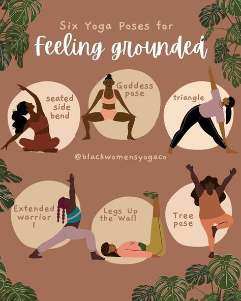 Meditation For Black Women, Instagram Yoga Poses, Grounding Poses Yoga, Yoga Poses Black Women, Grounding Yoga Flow, Grounding Yoga Poses, Yoga Content Ideas, Yoga Black Women, Afro Yoga