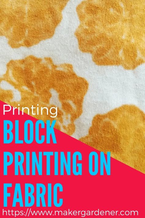 How to block print on fabrics using fabric dye or natural dye that is thicken up using sodium alginate. #fabricprinting Block Printing On Fabric, Sodium Alginate, Mono Printing, Bear Sewing Pattern, Teddy Bear Sewing Pattern, Types Of Hands, Making Patterns, Everything Diy, Paint Fabric