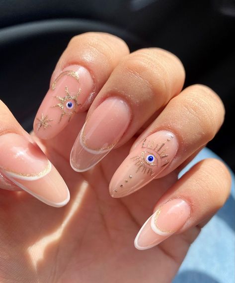 more in telegram more in telegram Grecian Nails, Europe Nails Design, Greek Nail Art, Chakra Nails, Greek Goddess Nails, Greek Nails, Europe Nails, Evil Eye Nails, Unghie Nail Art