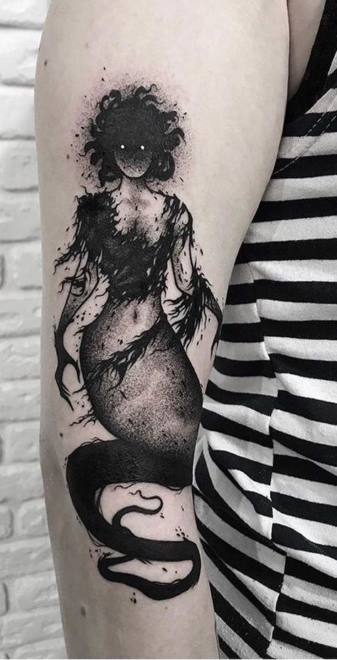 42+ Best Arm Tattoos – Meanings, Ideas and Designs for This Year - Page 2 of 42 - Womensays.com Women Blog Best Arm Tattoos, Scary Mermaid, Creature Tattoo, Siren Tattoo, Stick Tattoo, Mermaid Tattoo Designs, Tattoo Uk, Funny Situations, Knight Tattoo