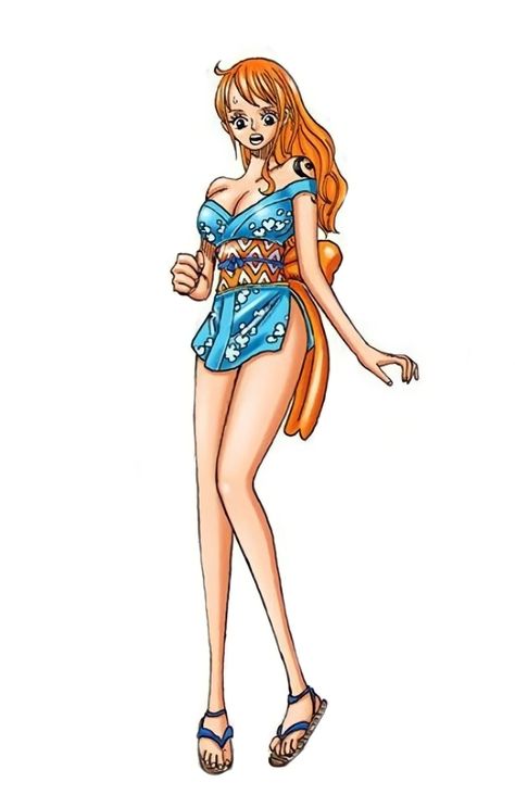 Nami Wano Outfit, One Piece Body Base, Robin One Piece Manga, One Piece Reference, Nami Outfits, Bonney One Piece, Robin One Piece, Body Outline, Fairy Tail Characters