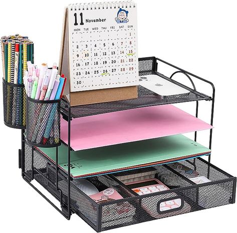 Desk File Organizer, Office Desk Supplies, Desktop File Organizer, Office Supplies Desk Accessories, File Organizer, Letter Tray, File Organiser, Desk Supplies, Classroom Supplies