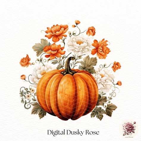 Floral Arrangements & Thanksgiving Cards, Fall Art with Pumpkins, Watercolor Fall Bouquet for Autumn Decor https://digitalduskyrose.etsy.com/listing/1737050355 🌻🎃Add a touch of autumn magic to your Thanksgiving projects with our beautiful collection of Thanksgiving Art. Featuring falling flowers, pumpkin clipart, and stunning floral arrangements, this set is perfect for all your seasonal designs. Whether you're crafting Thanksgiving cards, creating festive decorations, or designing fall-the... Pumpkins Watercolor, Falling Flowers, Fall Bouquet, Thanksgiving Projects, Thanksgiving Art, Pumpkin Clipart, Autumn Magic, Colouring Printables, Fall Art