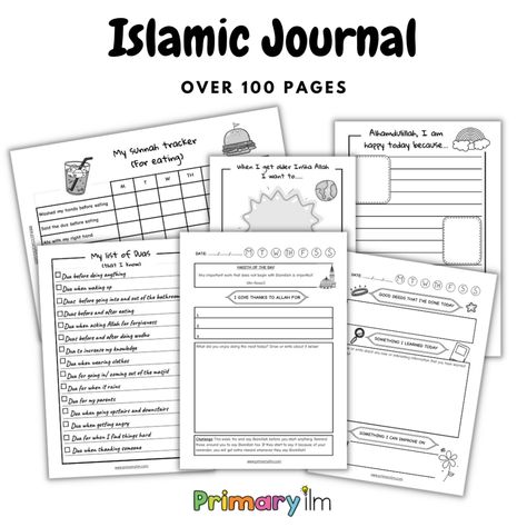 Islamic Journal Ideas, Muslim Journal, Islam Journal, Quran Study, Ramadan Printables, Islamic Journal, Quran Journaling, Islam Lesson, Journal For Kids