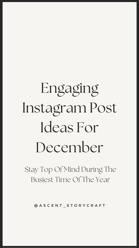 20+ original social media post ideas to keep you cool, calm, and consistently captivating throughout December.