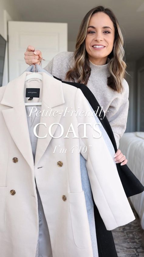 Petite Outfits Winter, Winter Outfits Petite, Coat Outfit Casual, Outfits For Petite, Outfit Petite, Winter Coat Outfits, Stylish Petite, Classy Winter Outfits, Wool Winter Coat