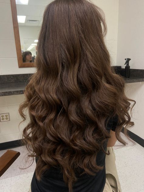 Waves on my sisters beautiful hair 🤍 #hairstylesforlonghair #burnett #curly #waves Wavy Hair Iron Beach Waves, Burnett Hair, Long Wavy Hair Natural Beachy Waves, Long Wavy Mermaid Hair, Organique Breezy Wave Hair, Permanent Curls, Long Brown Wavy Hair Beach Waves, Curls For Long Hair, Hoco Hair