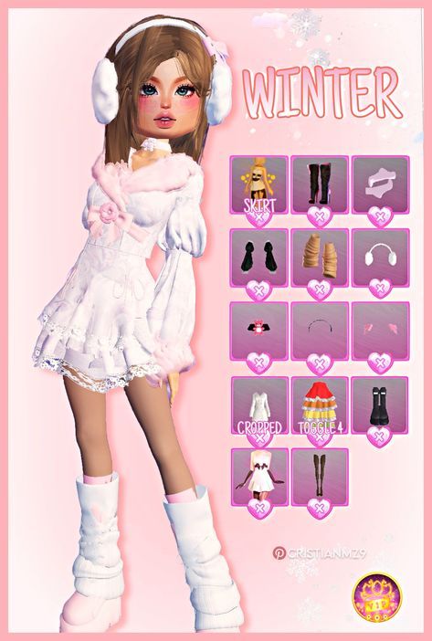 Dti Winter Outfits Ideas, Bloxburg Winter Clothes Codes, Winter Outfit Hacks, Dti Dress Combo Vip, Dti Outfit Tutorial Non Vip, Coquette Dti Outfit Ideas, Dti Fit Ideas Free, Dti Winter Codes, Dti Cozy Outfit Ideas