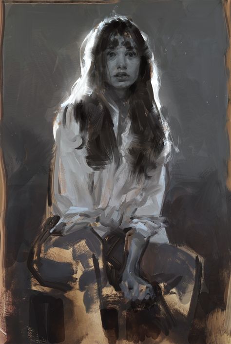 Ap Art Portrait, Painting Practice Reference, Artist Reference Artworks, Artists Self Portraits, Metaphorical Self Portrait, Oil Painting Studies, Art Portfolio Pieces, Portrait Value Study, Concept Art Sketchbook