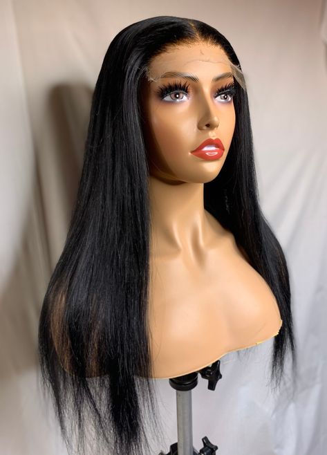 Excited to share this item from my #etsy shop: 22 inches Bone Straight Jet Black Raw human Hair HD 5x5 Closure Wig custom Made To Order 5x5 Closure Wig, Good Quality Wigs, Hair Unit, Aussie Dogs, Quality Wigs, Best Wigs, Raw Hair, Custom Wigs, Lace Closure Wig