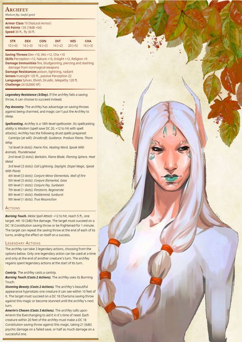 My stat block for very powerful CR24 summer themed Archfey! Sun Elf, Stat Block, Magic Shield, Dnd Stats, Hair Loop, Dnd Races, Dungeons And Dragons 5e, Dnd 5e Homebrew, Dnd Dragons