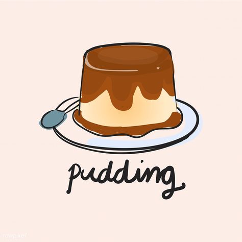 Illustration drawing style of pudding Doodle Easy, Food Logo Design, Food Logo, Drawing Style, Illustration Drawing, Easy Recipes, Logo Design, Dessert, Cake