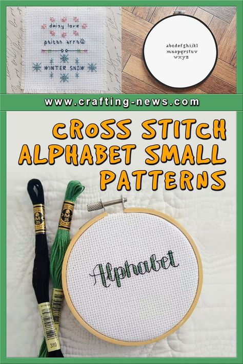 14 Cross Stitch Alphabet Small Patterns Cross Stitch Patterns Free Easy, Cross Stitch Patterns Free Disney, Best Handmade Gifts, Cross Stitch Gifts Ideas, Cross Stitch Letter Patterns, Alphabet Patterns, Small Patterns, Unique Cross Stitch, Cross Stitch Alphabet Patterns