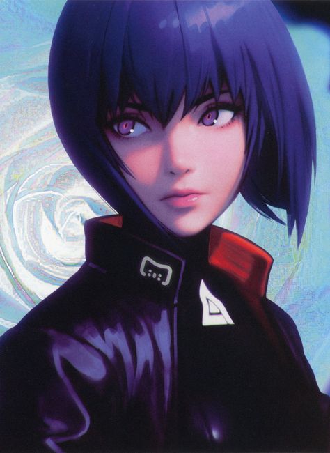 Major Ghost In The Shell, Ghost In The Shell Anime, Kuvshinov Ilya, Ilya Kuvshinov, Anime Ghost, Motoko Kusanagi, Old Anime, Ghost In The Shell, Character Illustration