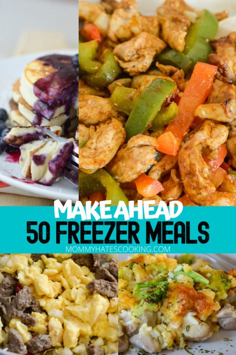 Once A Month Cooking Recipes, Mediterranean Freezer Meals, Homemade Freezer Biscuits, Homemade Frozen Pizza, Meals For The Family, Chicken Freezer Meals, Slow Cooker Bbq Chicken, Freezer Friendly Meals, Freezable Meals