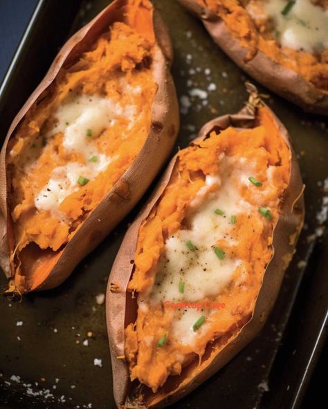 Once you taste these, you'll never have sweet potatoes another way again! Abba Zabba Recipe, Potato’s Recipe, Microwave Sweet Potato Recipes, Red Sweet Potato Recipes, Erehwon Recipes, Recipe For Sweet Potatoes, What To Eat With Sweet Potatoes, Baking Sweet Potatoes In Oven, Cookrate Recipes