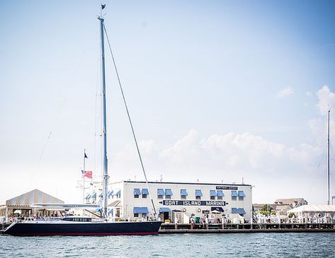 Goat Island Marina | Newport, RI Newport Rhode Island Wedding, Rhode Island Wedding, Newport Rhode Island, Newport Ri, Water Views, Island Wedding, Rhode Island, San Francisco Skyline, Newport