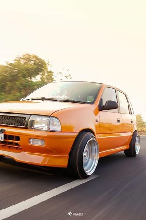 Modified Maruti-Suzuki Zen In Stunning Orange Colour. - ModifiedX Zen Car Modified, Gangster Paradise, Zen Car, Maruti Suzuki 800, Maruti 800, Maruti Zen, Ford Endeavour, Metallic Orange, 3d Modeling Software