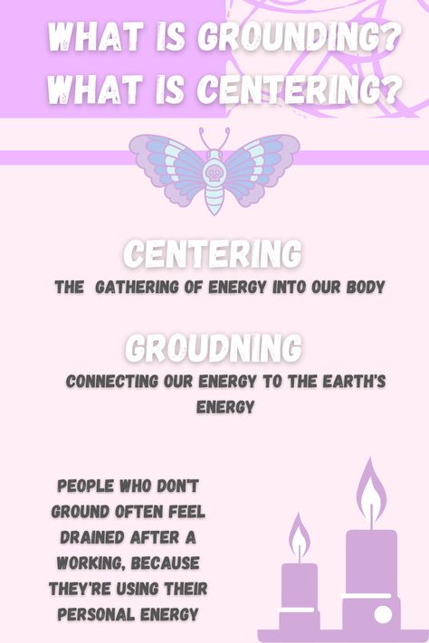 Grounding Centering Shielding, Grounding Grimoire Page, Witchcraft Grounding, Grounding Witchcraft, Feeling Drained, Personal Energy, Book Of Shadow, Witchy Stuff, Chakra Healing