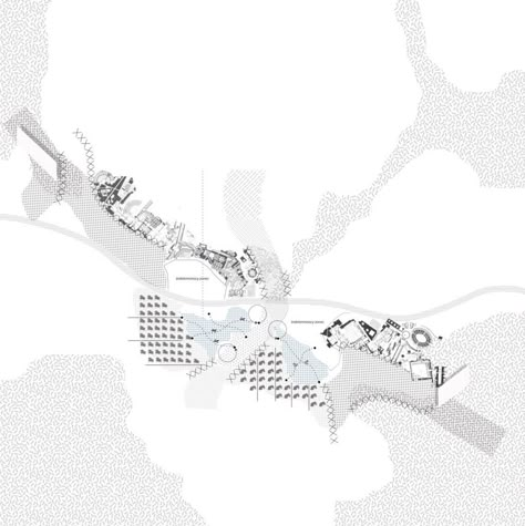 The Stripe of Density - KooZA/rch Cyril And Methodius, Landscape Diagram, Landscape Architecture Diagram, Faculty Of Architecture, Map Diagram, Presentation Board Design, Urban Analysis, Urban Design Diagram, Architecture Mapping