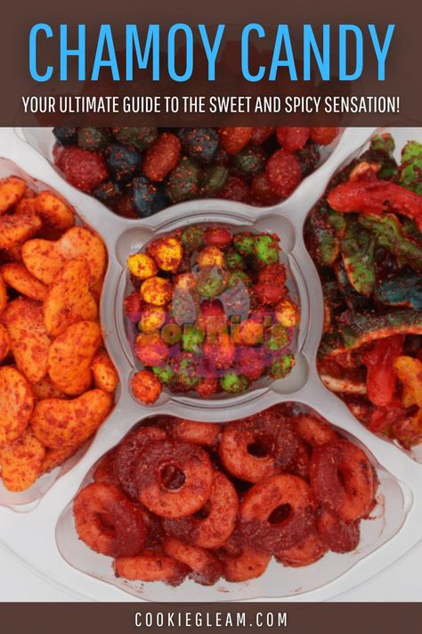 Chamoy Candy: Your Ultimate Guide to the Sweet and Spicy Sensation! Spicy Mexican Candy, Chamoy Candy, Spicy Treats, Spicy Candy, Mexican Snacks, Mexican Candy, Candy Recipes, Sweet And Spicy, The Sweet