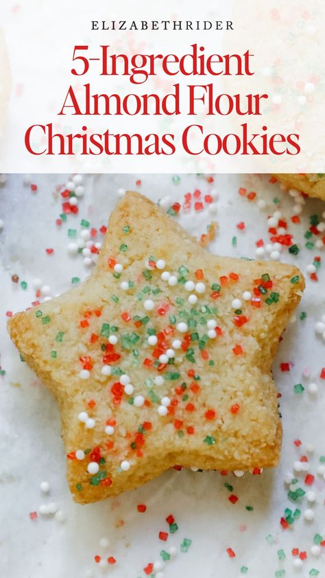 Almond Flour Christmas Cookies, Almond Flour Shortbread Cookies, Almond Flour Shortbread, Almond Flour Recipes Cookies, Whipped Shortbread, Almond Flour Cookies, No Flour Cookies, Almond Flour Recipes, Xmas Cookies