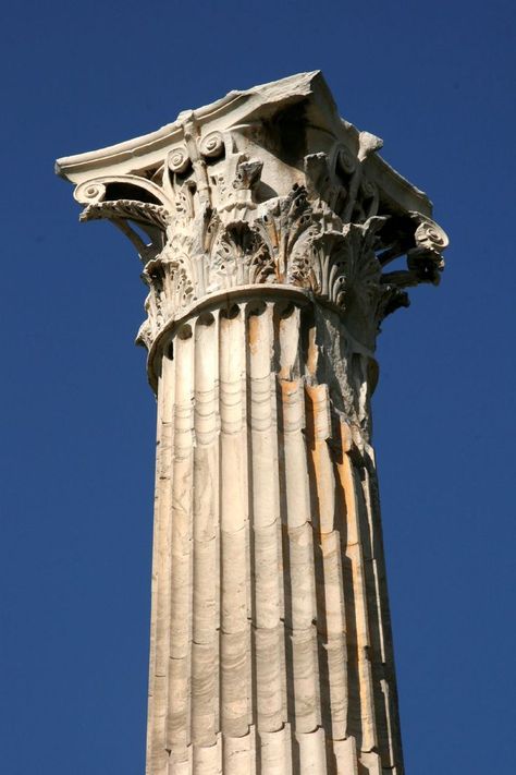 This is a Classically Styled Greek Corinthian Column Corinthian Order, Corinthian Columns, Architectural Orders, Virgo And Taurus, Taurus And Aquarius, Greek Columns, Greek Temple, Corinthian Column, Classical Period