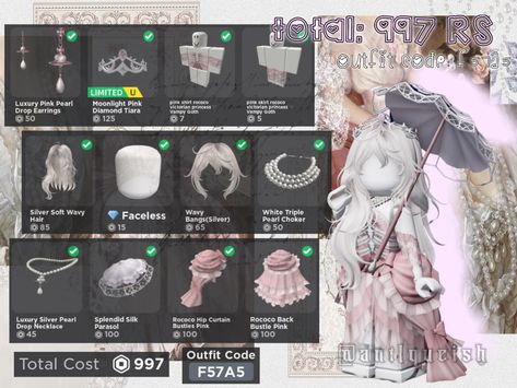 Roblox Victorian Outfit Codes, Roblox Avatar Ideas Aesthetic, Outfit Roblox Codes, Roblox Outfits Codes Y2k, Outfit Roblox Code, Aesthetic Roblox Outfits, Roblox Clothes Id, Outfit Roblox, Outfits Roblox