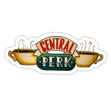 I'll be there for you!!! Friends Central Perk Coffee, Central Perk Logo, Stickers Cool, Friends Poster, Friends Tv Series, Friends Central Perk, Tumblr Stickers, Central Perk, Friends Wallpaper