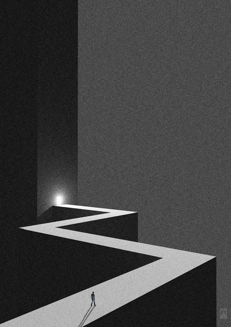 The boundaries of nothingness on Behance The Boundaries Of Nothingness, 3d Surreal Art, Nothingness Art, Dark Architecture, 4d Art, Geometrical Art, Narrow Path, Art And Illustration, Surreal Art