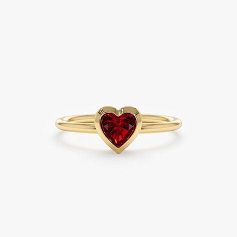 Heart Shape Rings Gold, Push Ring, Heart Shape Rings, Red Heart Ring, Heart Cut Ring, Heart Engagement Ring, Shuffle Outfits, Memory Ring, Rings Red