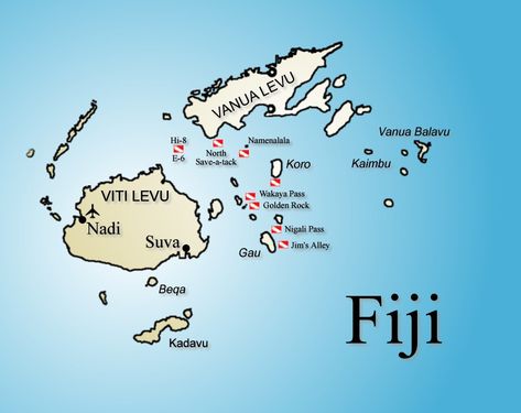 Islas Fiji Mapa Fiji Diving, Figi Islands, Midway Islands, Fiji Culture, Fly To Fiji, Travel To Fiji, Maps Aesthetic, Fiji Beach, Fiji Travel