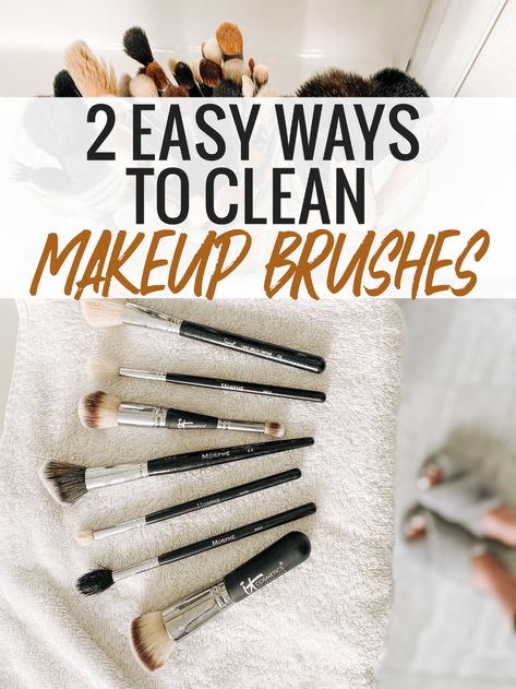 How to Clean Your Makeup Brushes and Sponges - 2 Easy Ways How To Wash Makeup Brushes At Home, Makeup Sponge Cleaning, Makeup Brushes And Sponges, Peachy Clean, Clean Makeup Brushes, How To Wash Makeup Brushes, 2023 Makeup, Ultra Beauty, Makeup Hacks Beauty Secrets