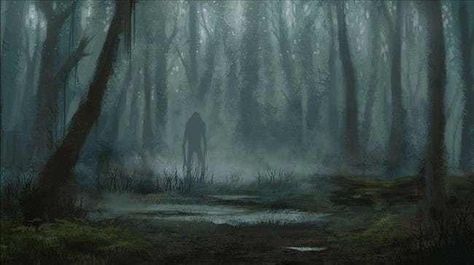 12 Terrifying Stories Of Skinwalkers, The Legendary Shapeshifters Creepy Farm Aesthetic, Haunted Forest Art, Creepy Forest Art, Unsettling Forest, Creepy Forest Aesthetic, Creepy Landscapes, Horror Forest, Forest Horror, Creepy Forest