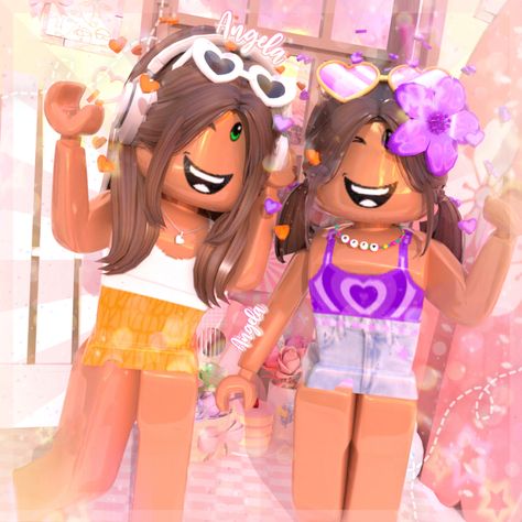 Made by arouliaa on tiktok and YouTube Roblox Bff Profile Pictures, Roblox Gfx Pfp, Preppy Vsco, Cute Eyes Drawing, Preppy Girls, Iphone Wallpaper Kawaii, Roblox Animation, Coding For Kids