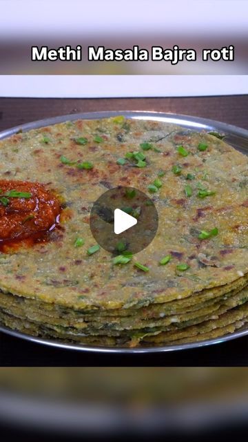 Sheetal on Instagram: "Methi Masala bajra Roti 
Detail recipe check link in bio 

#bajraroti #milletroti #sheetalkitchen #methiroti #methibajraroti #bajra #milletrecipes #bajrarotla #thepla #methithepla #sheetalkitchen #reel #reelsinstagram #reelitfeelit #reels #reelsvideo #reelsindia #reelkarofeelkaro #reelkarofeelkaro #reelsvideo #reelviral #reelsvideo #reeltrending #reels" Masala Roti Recipe, Bajra Recipes Indian, Methi Thepla Recipe, Bajra Roti, Thepla Recipe, Millet Recipes, Indian Bread, Indian Snacks, Indian Snack Recipes