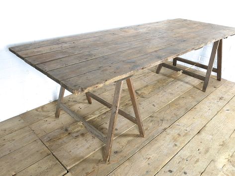 Sawhorse Table, Outdoor Farmhouse Table, Saw Horse Table, Dining Aesthetic, Trestle Table Legs, Marquee Decoration, Cake Display Table, Trestle Tables, Pipe Desk