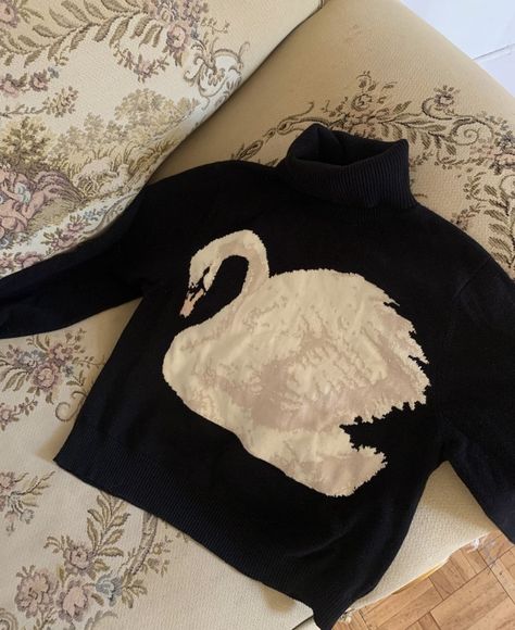 Swan Sweater, White Swan, Graphic Sweaters, November 2, Mode Inspo, Narnia, Mode Inspiration, Dream Clothes, Favorite Child